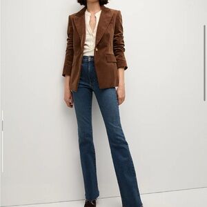 Vintage brown suede blazer